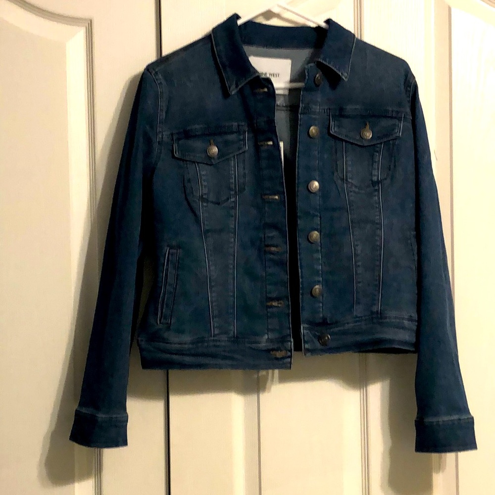 Brand new Nine West blue Jean stretch jacket